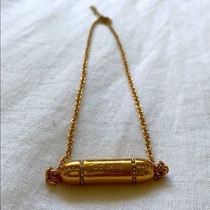 CC SKYE pill popper necklace in gold 18” necklace
